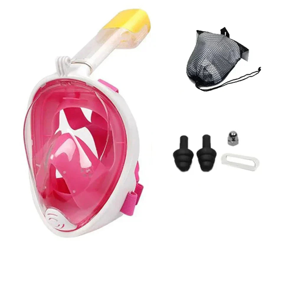 Kalsten | Oceavue Snorkel Mask | 180° Full Face | Anti-Fog & Leak Proof | For Kids & Adults
