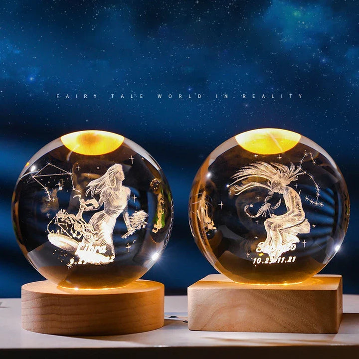 Constellation Crystal Ball Night Light | Kalsten