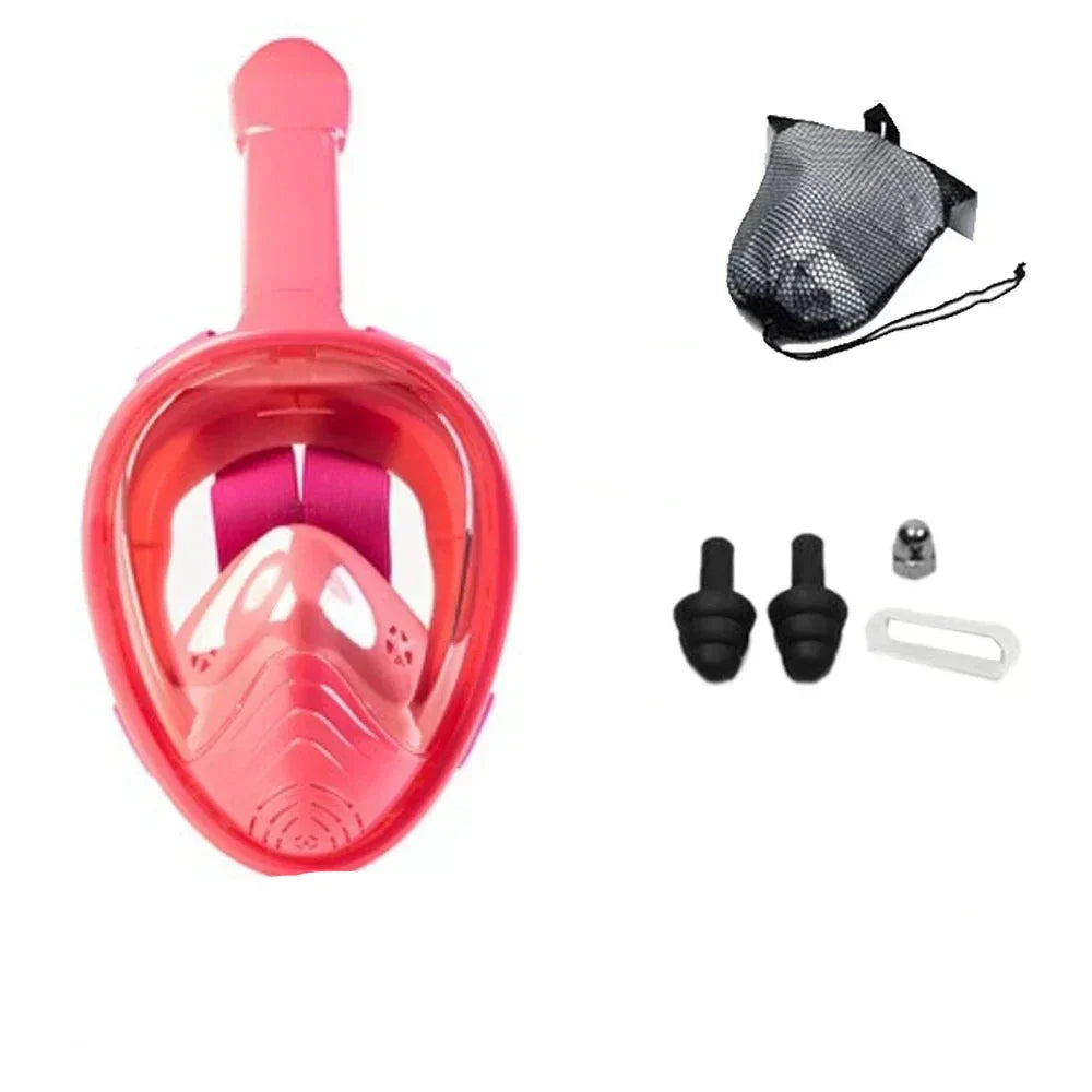 Kalsten | Oceavue Snorkel Mask | 180° Full Face | Anti-Fog & Leak Proof | For Kids & Adults