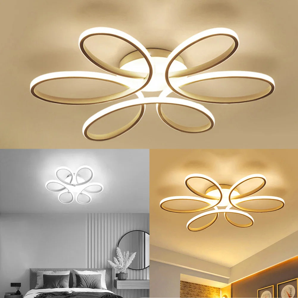 Modern LED Flower Ceiling Lights - Nordic Home Indoor Lighting | Kalsten