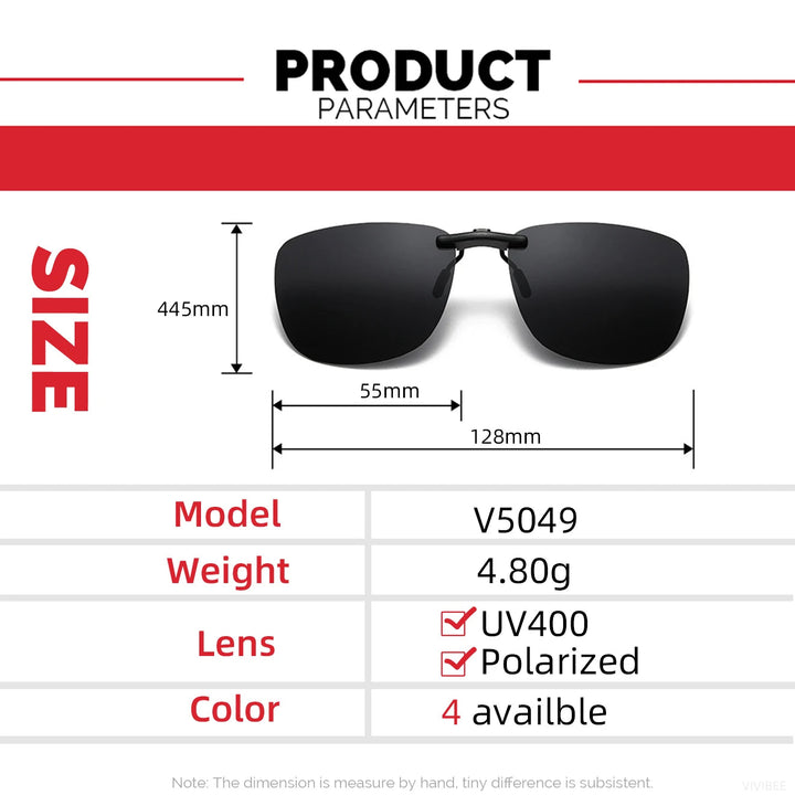 Clip-On Sunglasses polarized UV400 | Kalsten
