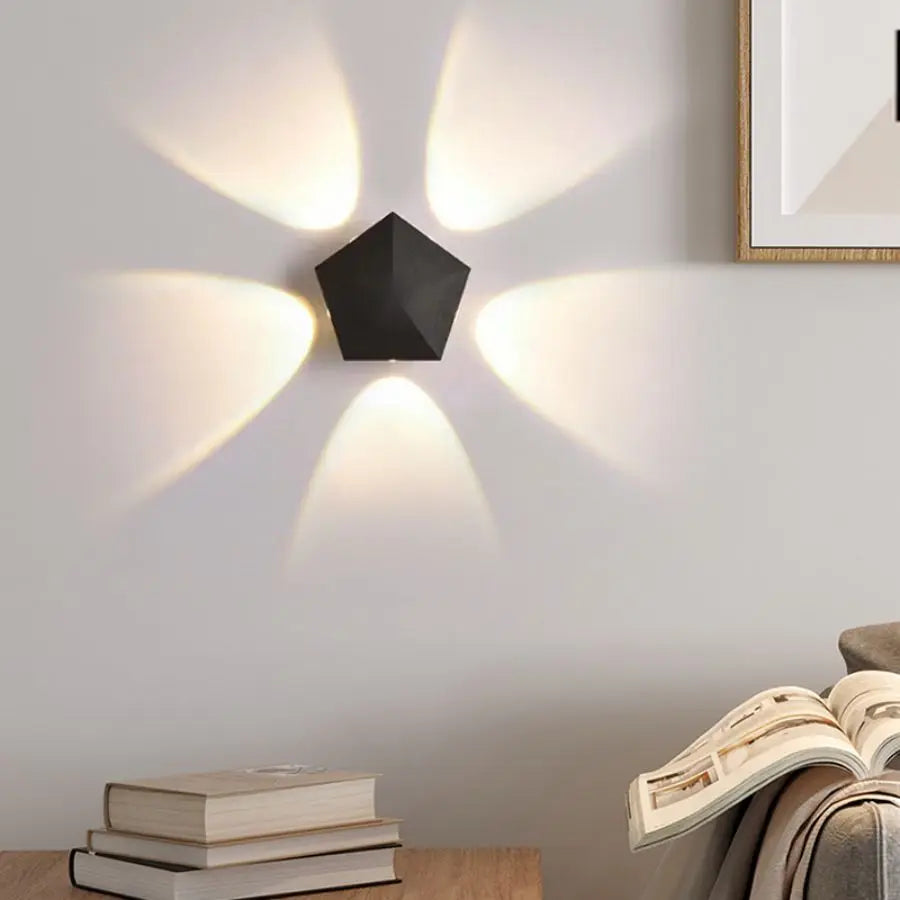 Black Prism Ambient Minimal Wall Lamp | Kalsten