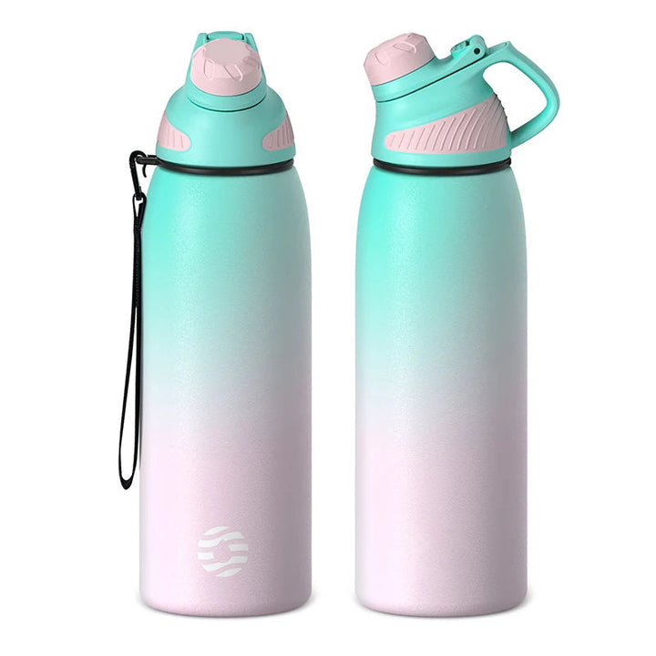 Stainless steel vacuum bottle 1000 ml with magnetic lid | Kalsten
