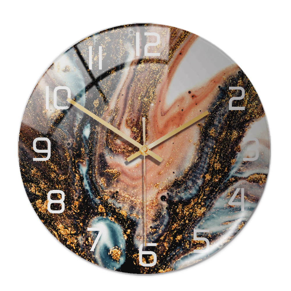 Stylish Marble Wall Clock with Silent Mechanism Kalsten