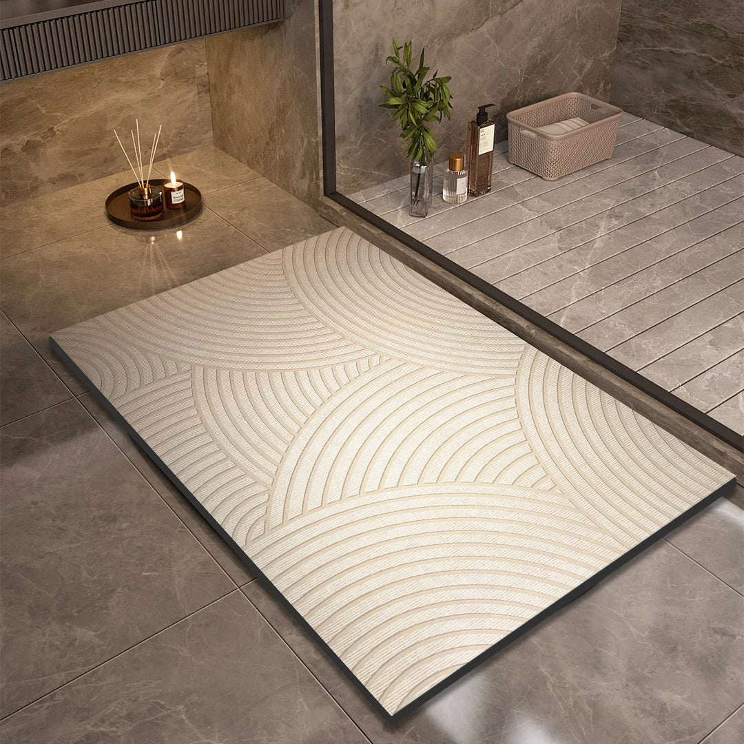 Kalsten | Superabsorbent Non-slip Bath Mat Quick-drying Shower Rug