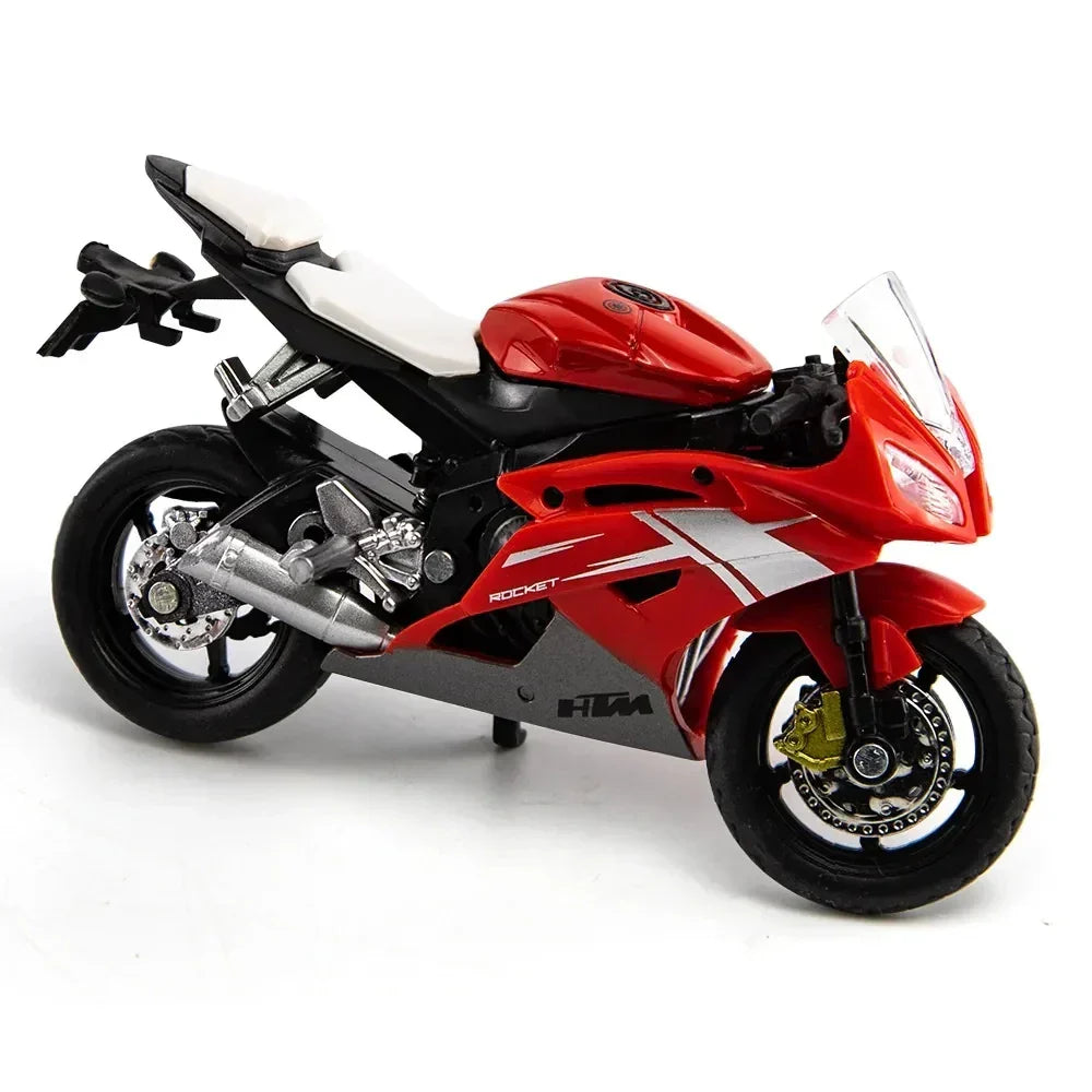 Brehn | 1:18 Scale Yamaha R6 Alloy Sportbike Figures Diecasts Kids Toy Motorcycle Racing Model Replicas Collector's Gift for Boys