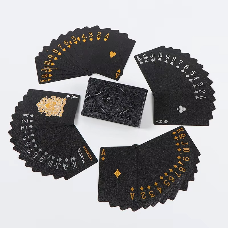 Kalsten | Luxury Black & Gold Waterproof Poker Playing Cards