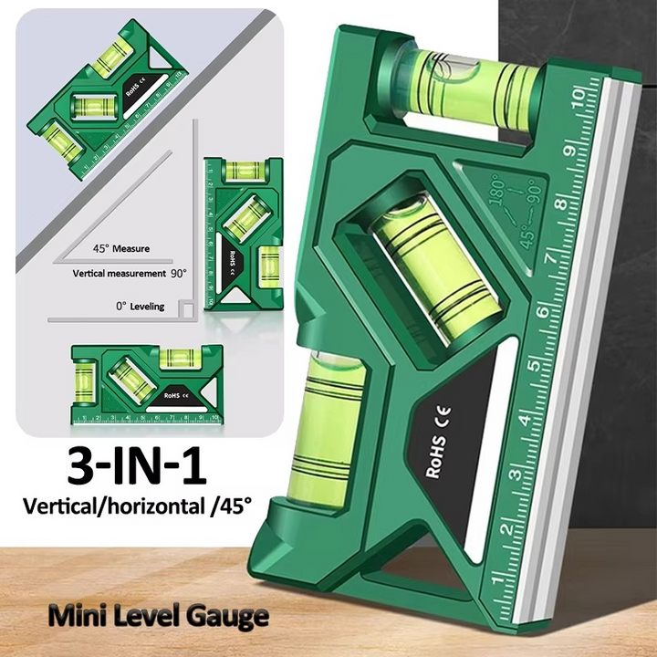 Kalsten | Precision Pocket Level Tool with Magnetic Base & Protractor