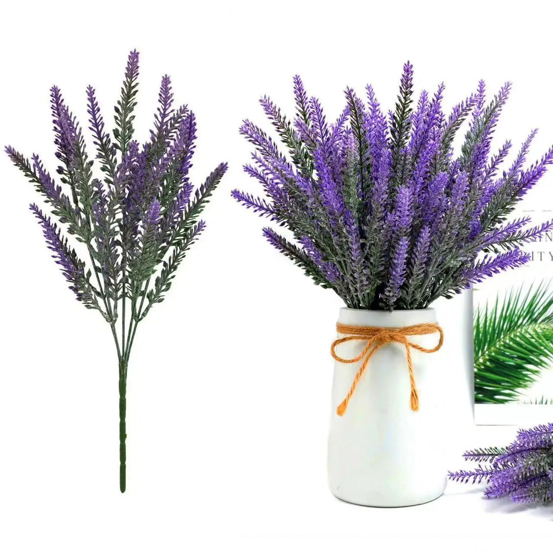 Kalsten | Floraven Lavender Bouquet | Artificial & Carefree | 5 Stems | For Indoor & Outdoor