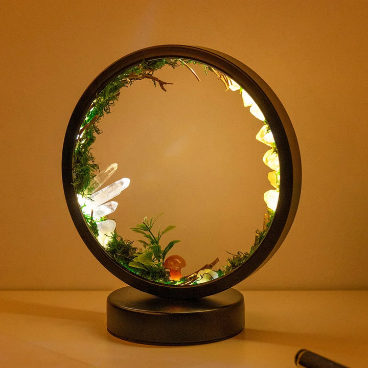 CrystalGlow Luxe Circle Night Lamp | Kalsten