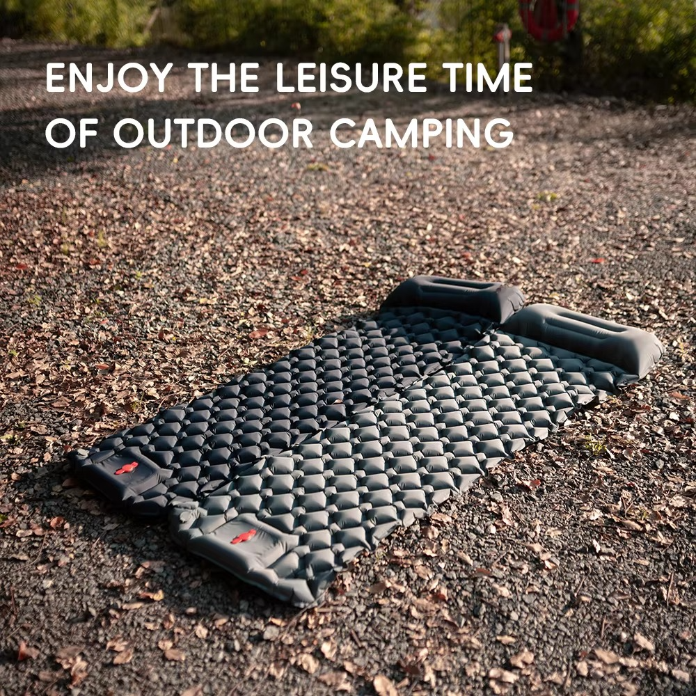 Kalsten | Inflatable Camping Sleeping Pad with Built-in Pillow Self-Inflating Air Cushion for Hiking and Outdoor Travel