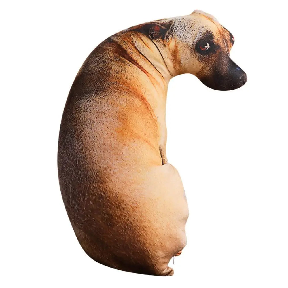 Realistic Soft Dog Plush Cushion