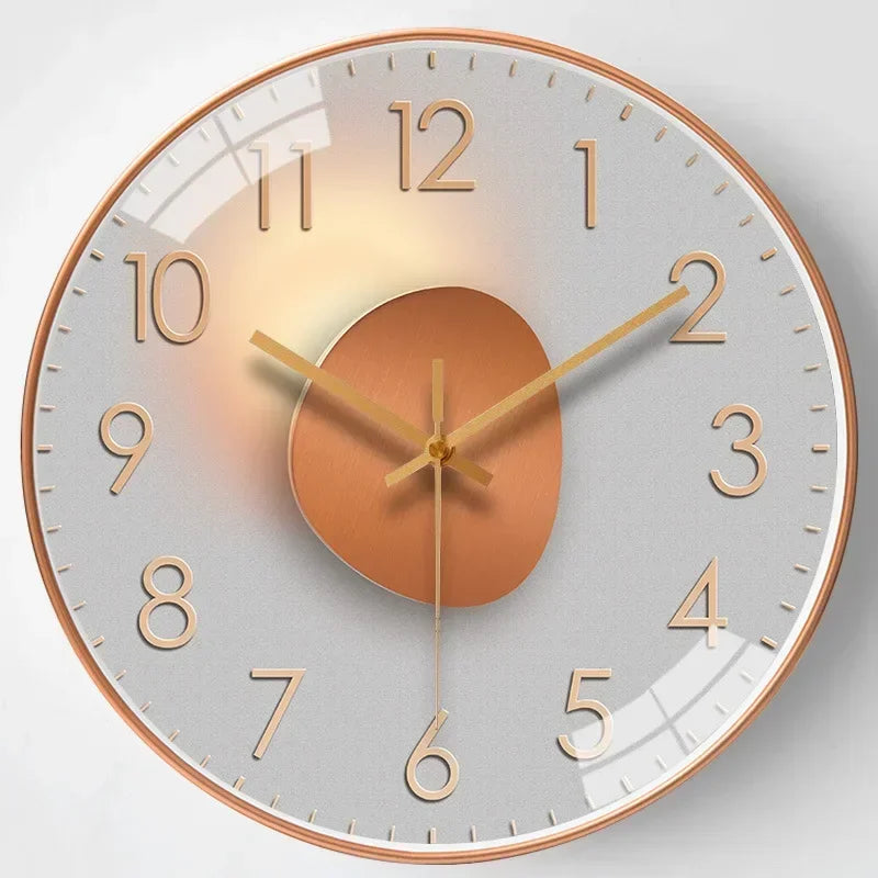 Kalsten | Silent Classic Wall Clock | Non-Ticking Elegant Timepiece for Bedroom & Office