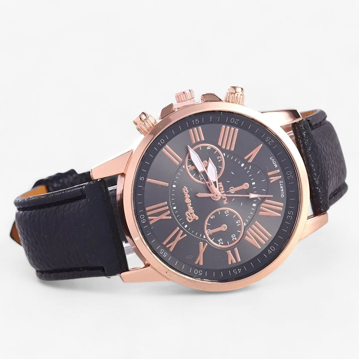 Kalsten | Camille Womens Waterproof Leather Strap Watch 42mm