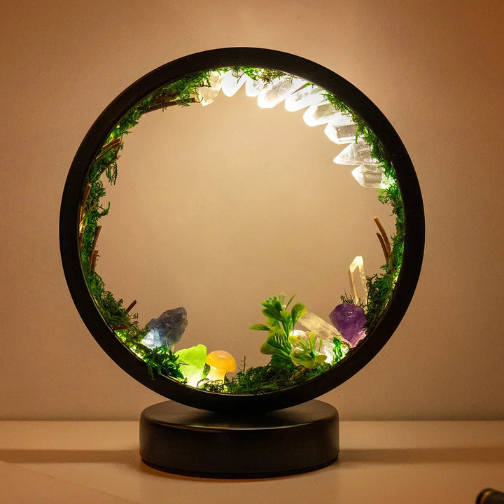 CrystalGlow Luxe Circle Night Lamp | Kalsten