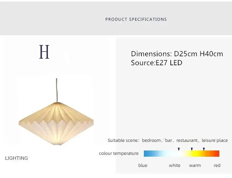 Elegant origami-inspired paper lantern | Kalsten