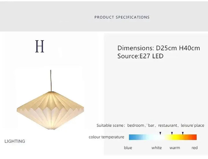 Elegant origami-inspired paper lantern | Kalsten