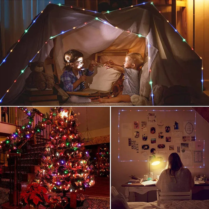 Kalsten | LumiSolar String Lights Outdoor | 7–32 m | Solar Powered & Waterproof | 8 Light Modes | Christmas, Garden & Party Lighting
