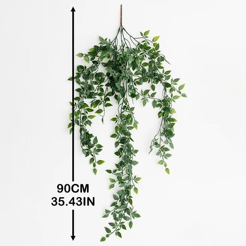 Kalsten | VerduraLine Artificial Plant Hanging | Evergreen & Maintenance-Free | 90 cm Decoration | Fresh Natural Design