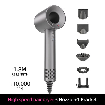 BowLift | Ion Hair Dryer | 200 Million Negative Ions | Intelligent Temperature Control | 110,000 RPM