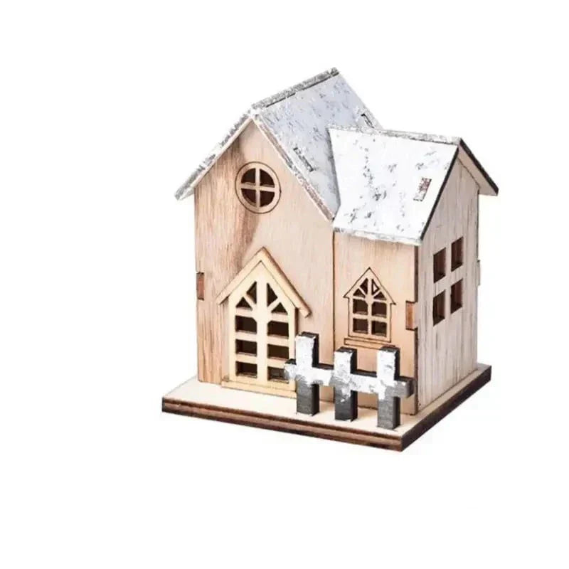 FrostGlitter Christmas Lanterns - Enchanting House-shaped Christmas Decoration for a Magical Atmosphere Kalsten