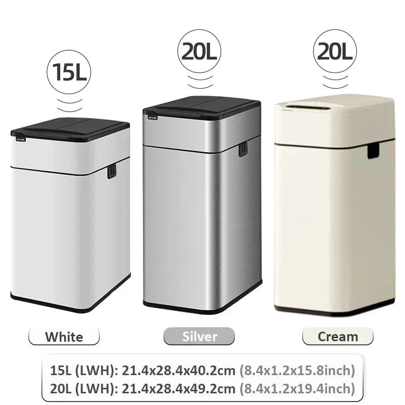 Kalsten | Smart Stainless Steel Automatic Sensor Trash Bin