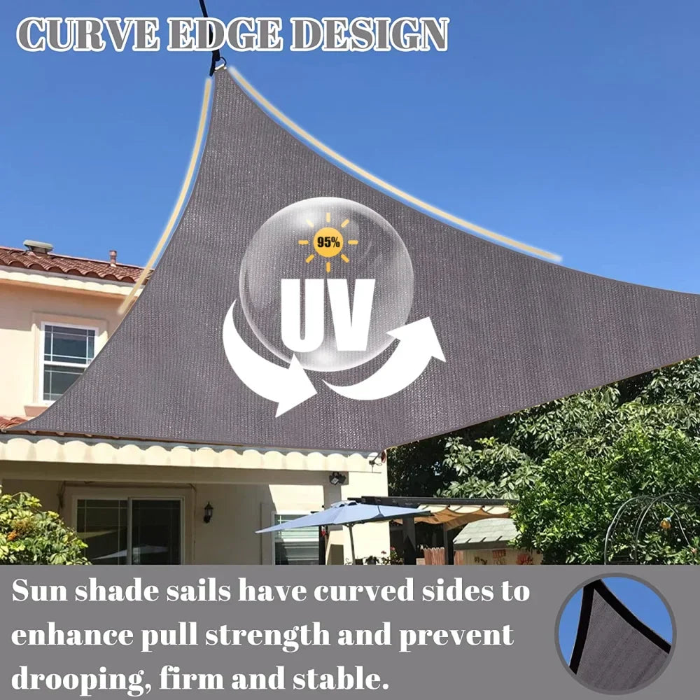 Kalsten | Waterproof Rectangular Sun Shade Sail with UV Protection & Mounting Kits – ShadeGuard