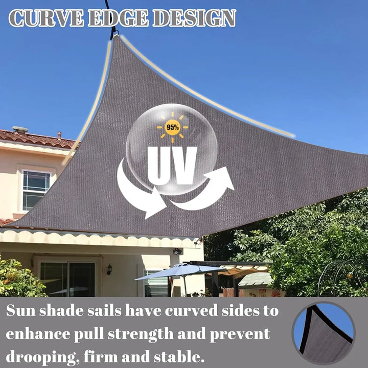 Kalsten | Waterproof Rectangular Sun Shade Sail with UV Protection & Mounting Kits – ShadeGuard