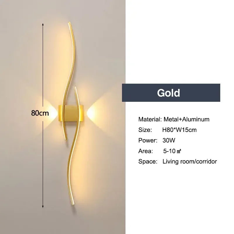 Modern LED Wall Lights – Up & Down Wall Lamps for Bedroom, Corridor, and Interior Home Lighting | Kalsten