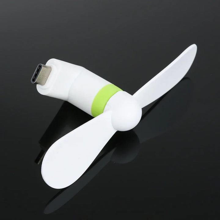 Creative Mini Portable Micro USB Fan - 5V 1W Mobile Phone USB Gadget Fans Tester for Type-C USB-C Cooling Hand Fan | Kalsten