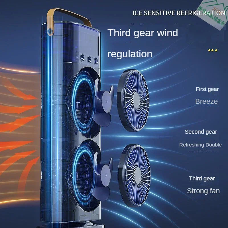 Portable Double Fan Cooling Spray Air Conditioning | Kalsten