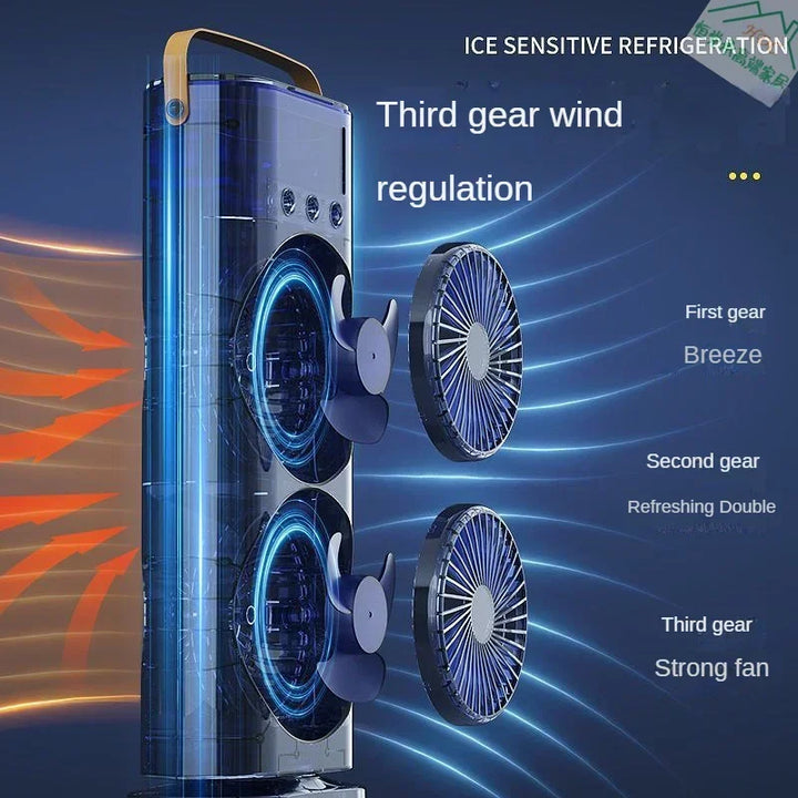 Portable Double Fan Cooling Spray Air Conditioning | Kalsten
