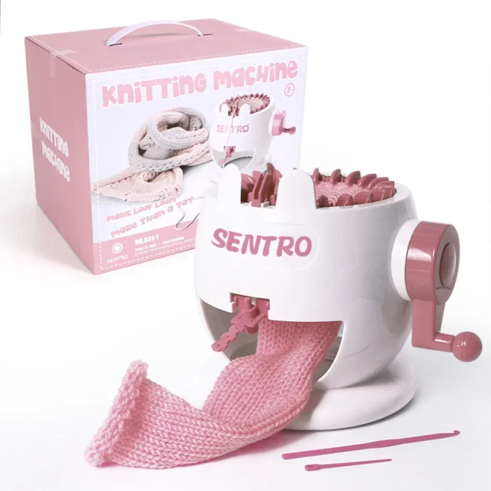 Skanto | Strickolino Knitting Machine | 22 Needles | Automatic Circular Knitting Kit for Beginners & Adults | Fast Knitter with Accessories