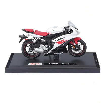 Skanto | 1:18 Scale Yamaha R6 Alloy Toy Sportbike Figures Diecasts Kids Toy Motorcycle Racing Model Replica Collectible Gift for Boys