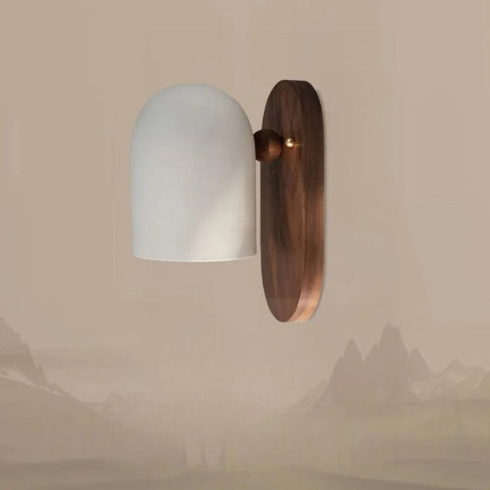 Skanto | TimberSoul – Wabi-Sabi Walnut Wall Lamp for Natural Atmosphere