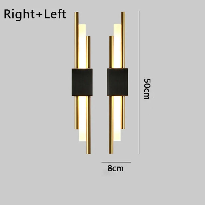 Nordic LED Wall Lamp – Contemporary Wall Sconce for Bedroom, Staircase, and Living Room | Kalsten