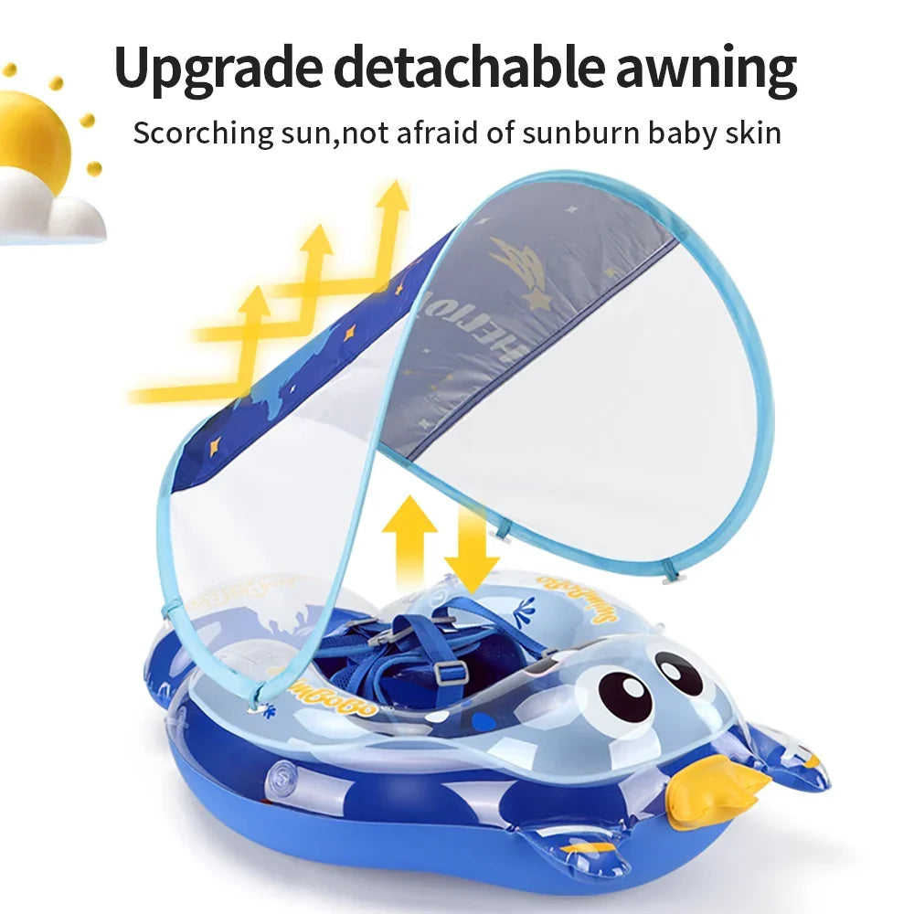 Skanto | Baby Swim Ring AquaBear | Safe Swimming Fun for Babies | For 6-36 Months | Eco-Friendly PVC