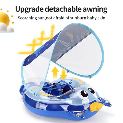 Skanto | Baby Swim Ring AquaBear | Safe Swimming Fun for Babies | For 6-36 Months | Eco-Friendly PVC