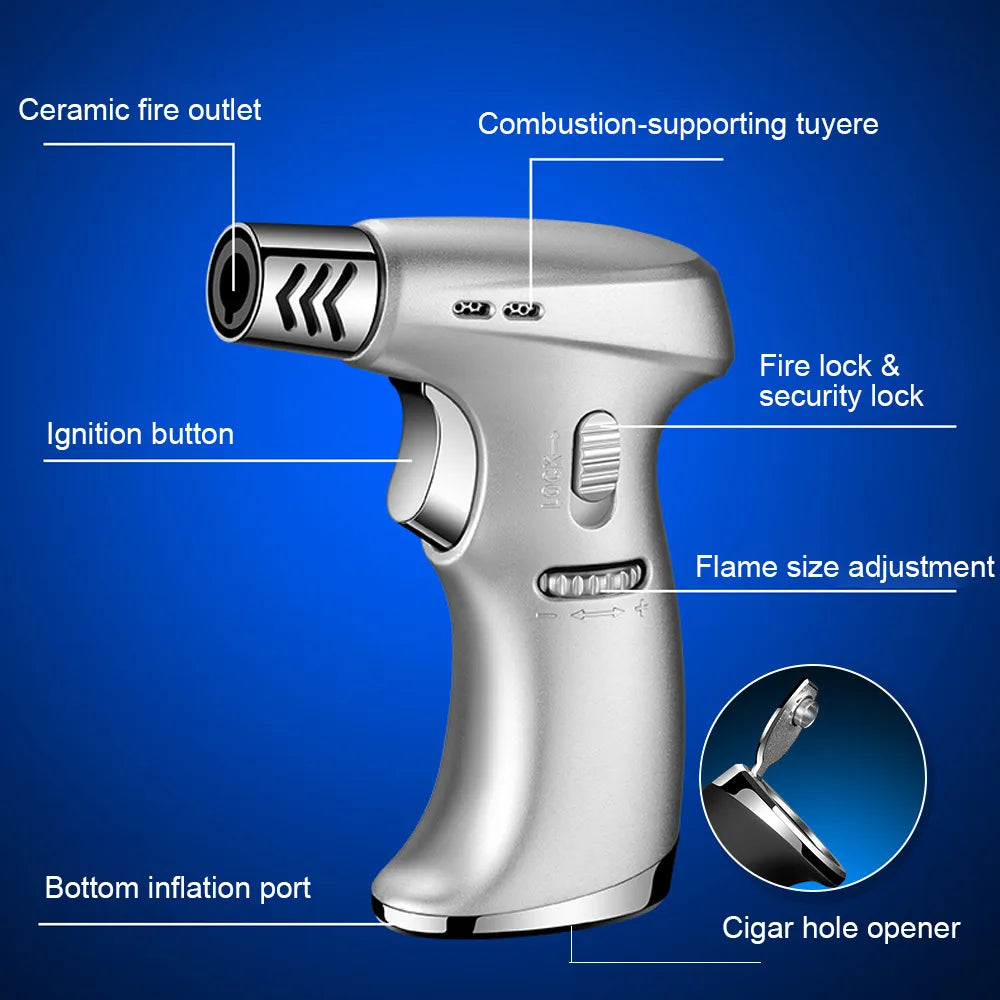 Portable Butane Torch Jet Flame Windproof Lighter | Kalsten