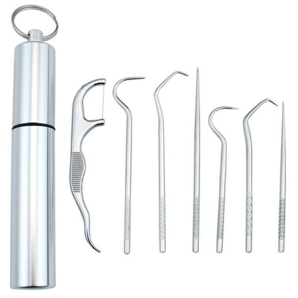 7-piece stainless steel toothpick set | Kalsten