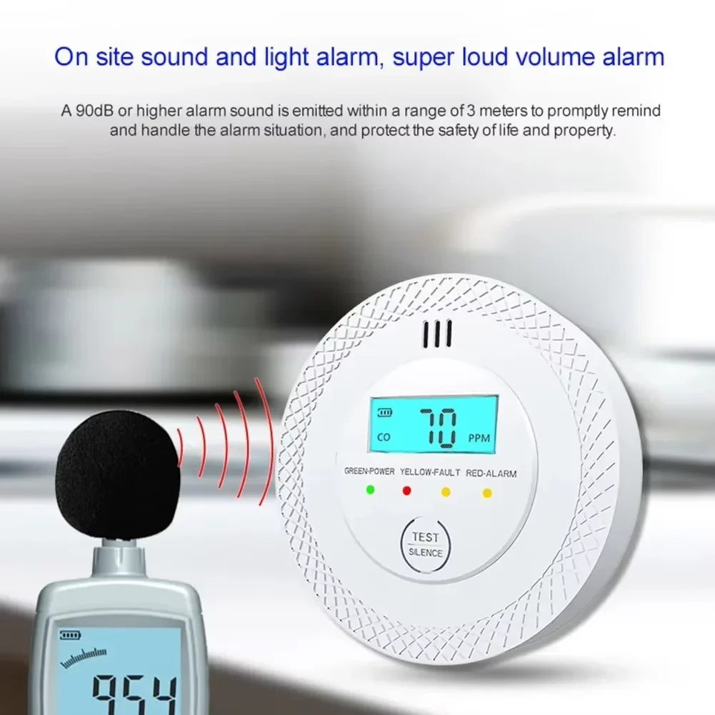 VeiligWoon CO and Smoke Detector – Wireless with LCD Screen and Alarm | Kalsten