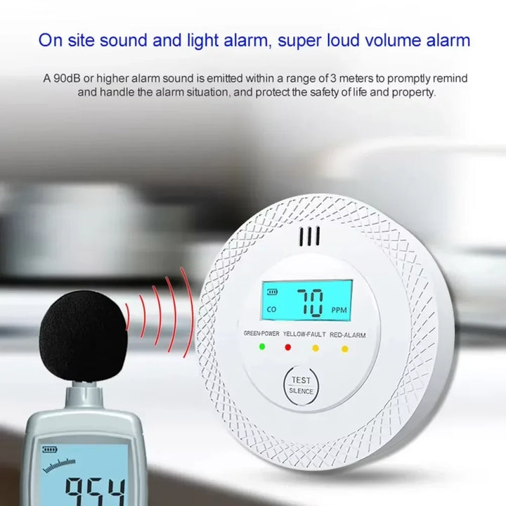 VeiligWoon CO and Smoke Detector – Wireless with LCD Screen and Alarm | Kalsten