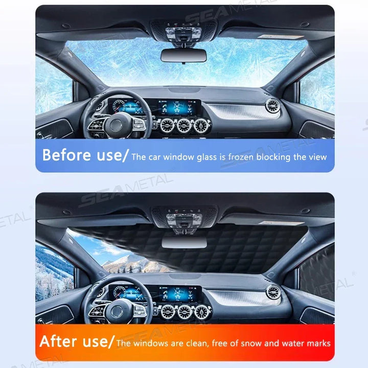 Kalsten | FrostGuard Pro | 5-Layer Windshield Cover | Magnetic & Windproof | Complete Ice Protection