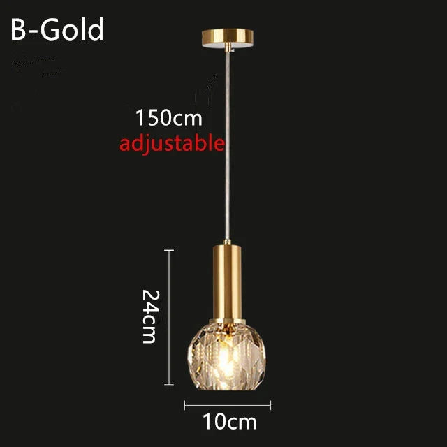 LED Nordic Modern Small Chandelier G9 AC90-260V Bedroom Bedside Chandelier Dining Room Living Room Bar Creative Crystal Light | Kalsten