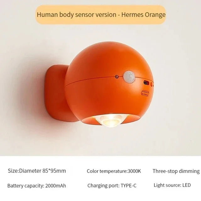 Rotating Mini Magnetic Rechargeable Wall Lamp | Kalsten