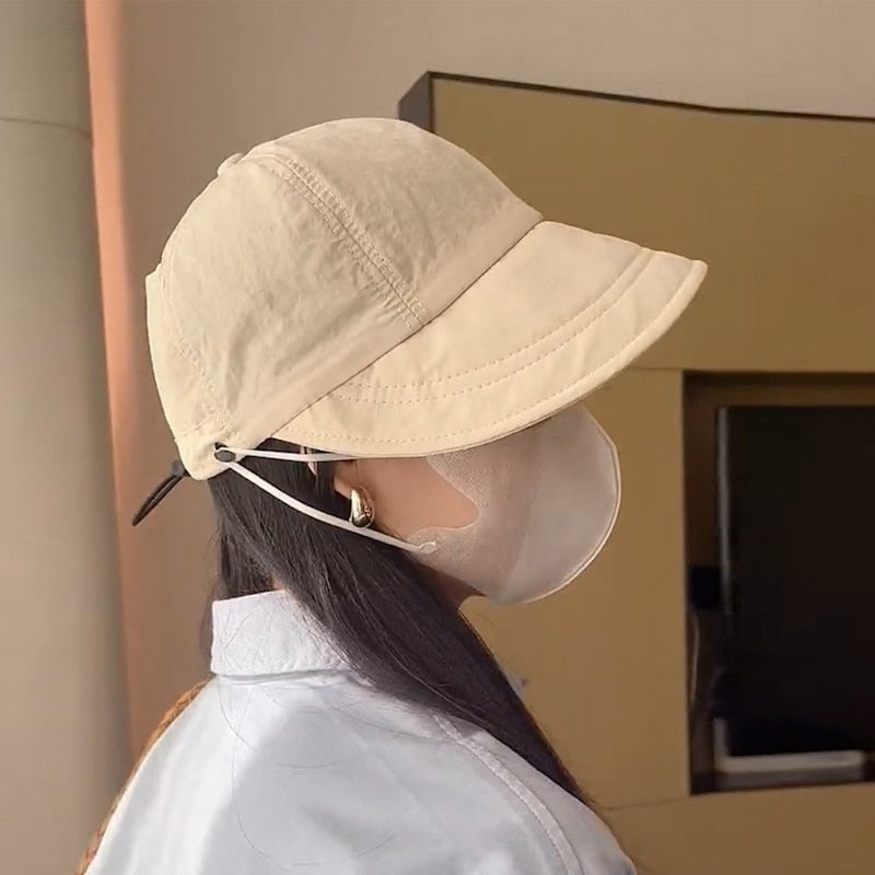 Sun Safe Chic Summer Mask Holder Hat | Kalsten