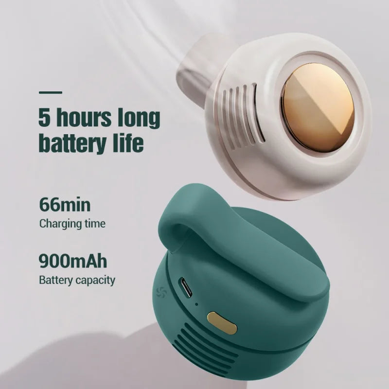 Whirlwind Leafless Fan – Portable USB Charging Mini Fan with Button Design, Silent for Home and Outdoor Travel | Kalsten