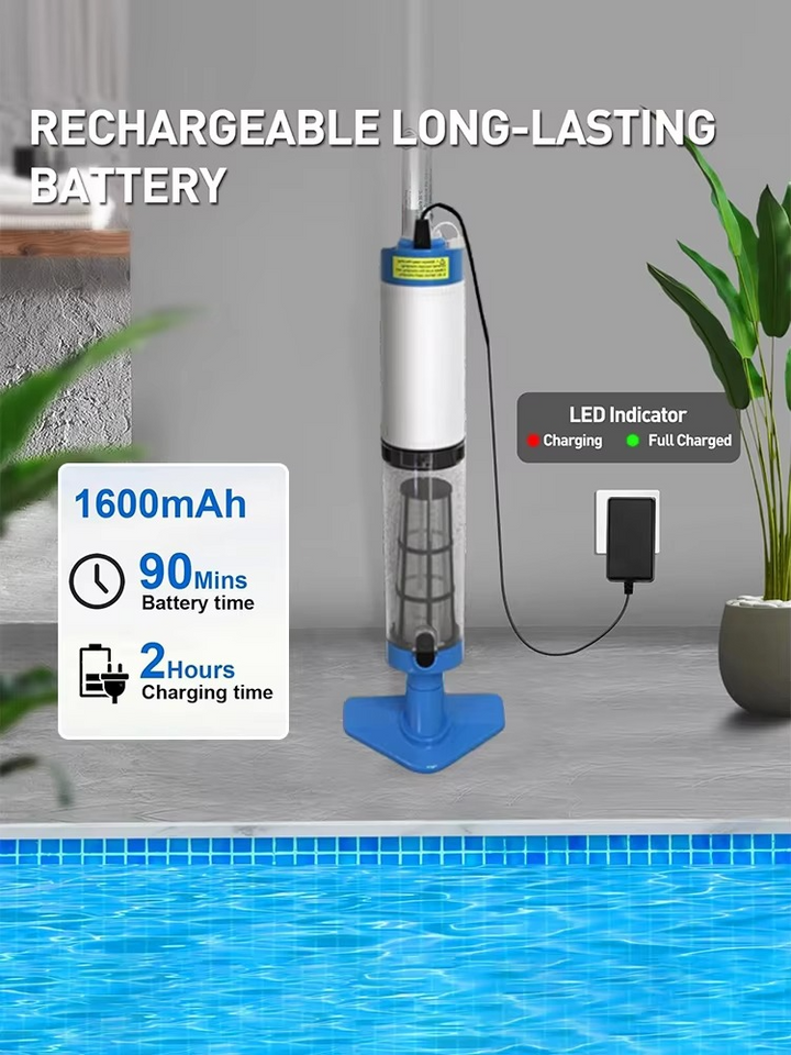 Kalsten | Cordless Rechargeable Pool Vacuum Cleaner with 3-in-1 Cleaning Function