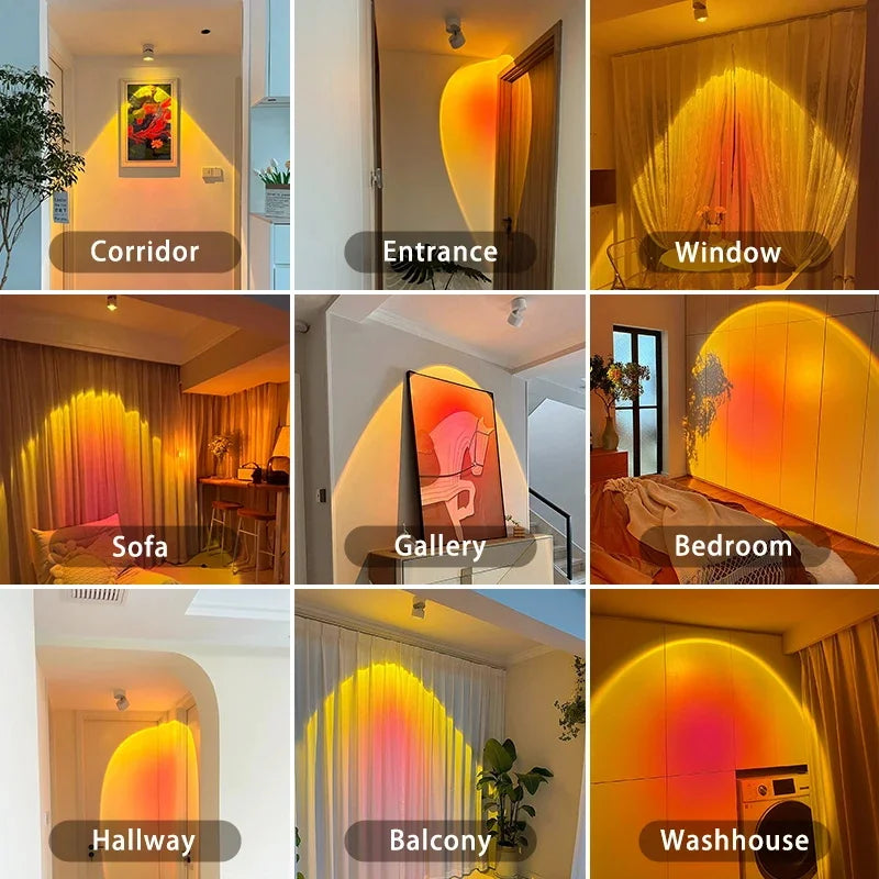 LED Sunset Atmosphere Wall Spotlight | Kalsten
