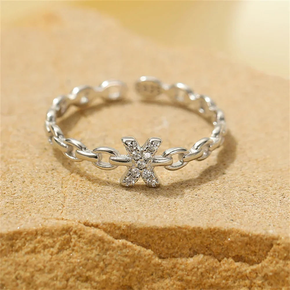 Kalsten | Dainty Diamond Letter Initial Ring